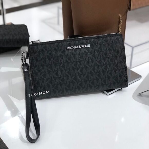 BUNDLE MICHAEL KORS EAST WEST XBODY MESSENGER CELL WALLET WEISTLET HANDBAG PURSE - Picture 9 of 16